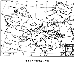 我国1月气温分布规律分析